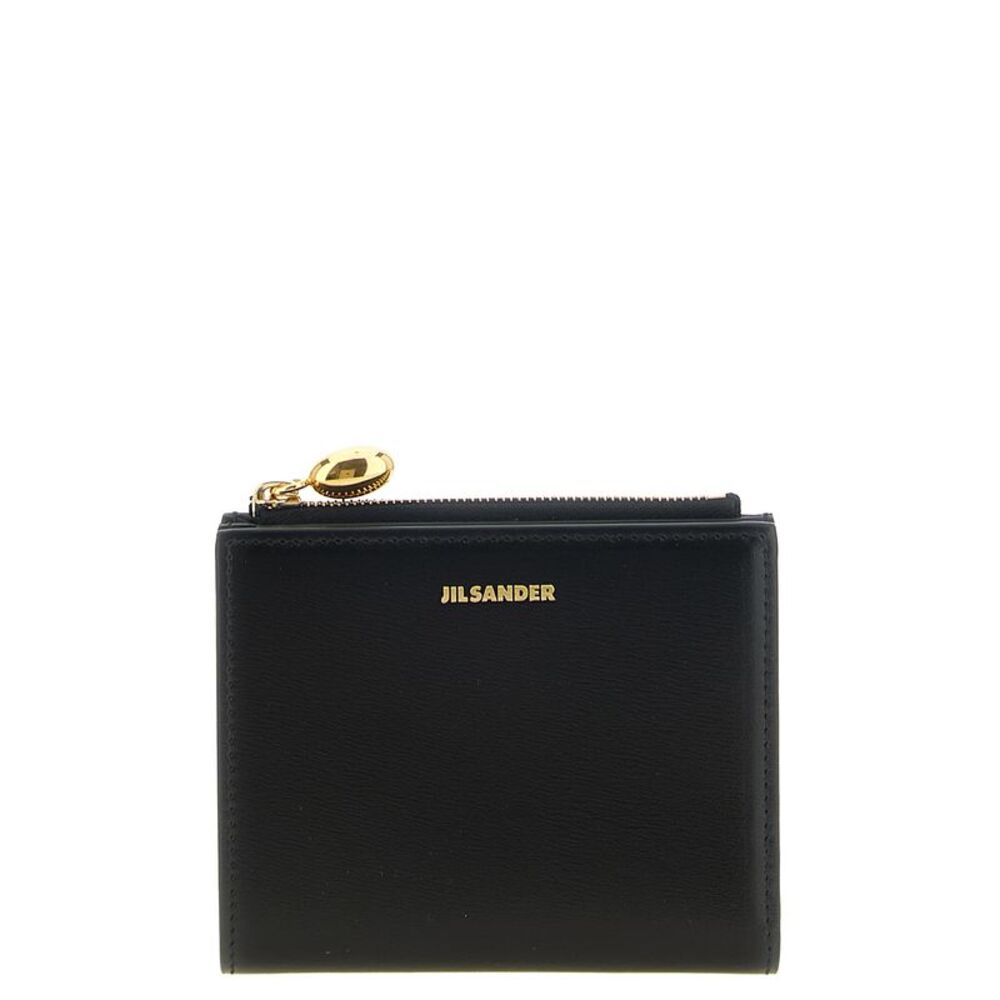 Jil Sander Black Calfskin Women's Cardholder